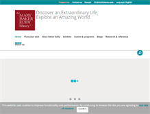 Tablet Screenshot of marybakereddylibrary.org